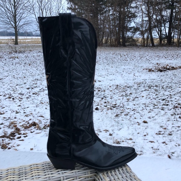 Golden Goose Wish Star Patent Leather 38 7.5 Rare - Picture 8 of 16